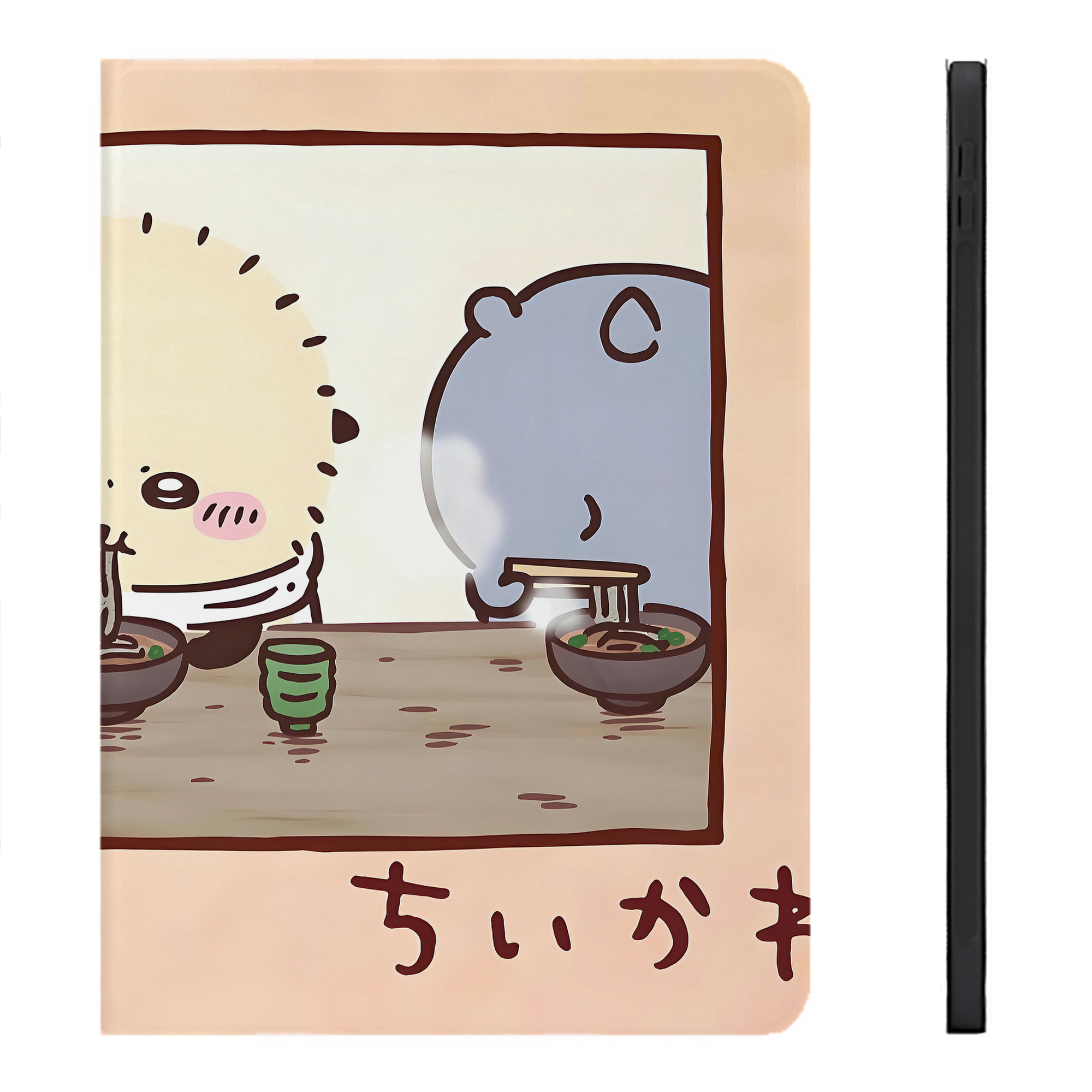 （画像用） ちいかわ Chii-kawa IPadケース ペンホルダー付き ブックスタイルデザイン